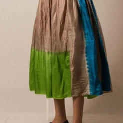 Injiri Beige Clamp Bandhani Skirt -Outlet Loometta Store 84inj12 3