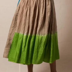 Injiri Beige Clamp Bandhani Skirt -Outlet Loometta Store 84inj12 4