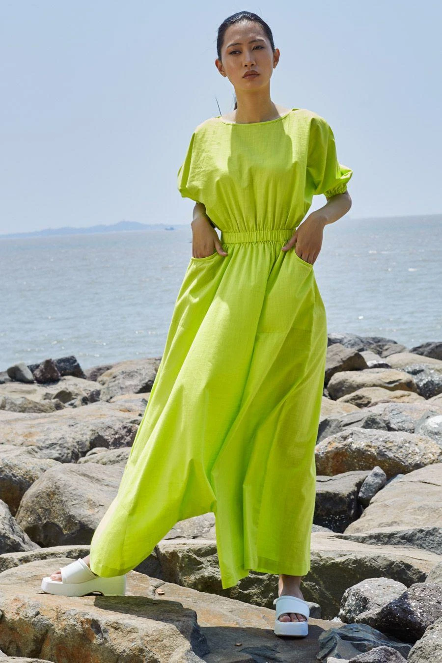 Mati Neon Green Sphara Jumpsuit 3 Mati Neon Green Sphara Jumpsuit
