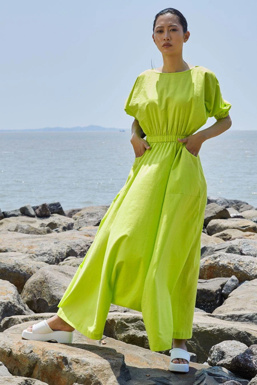 Mati Neon Green Sphara Jumpsuit 4 Mati Neon Green Sphara Jumpsuit - Image 2