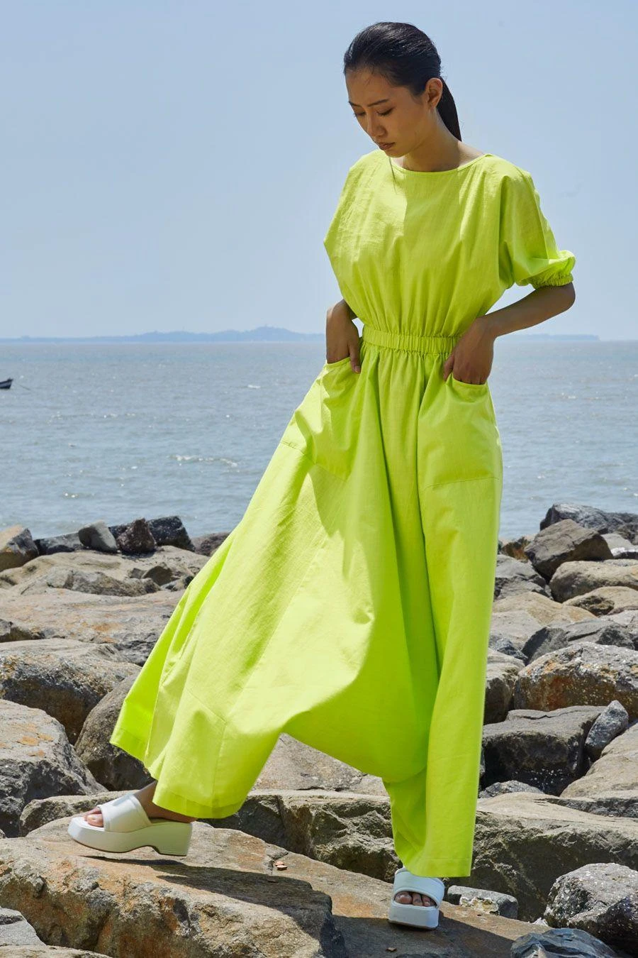 Mati Neon Green Sphara Jumpsuit 5 Mati Neon Green Sphara Jumpsuit - Image 3