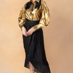 Rara Avis Antique Gold Embellished Shirt 10 Rara Avis Antique Gold Embellished Shirt -Outlet Loometta Store 8823ra8 2