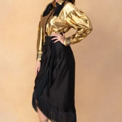 Rara Avis Antique Gold Embellished Shirt 12 Rara Avis Antique Gold Embellished Shirt -Outlet Loometta Store 8823ra8 4