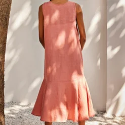 Khara Kapas Soft Gaze Midi Dress -Outlet Loometta Store 91023kk14 3