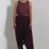 Drop Crotch Wine Dhoti Pants -Outlet Loometta Store 911inte2 1