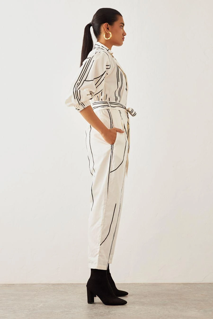 SNOB Off White Bowler Jumpsuit 5 SNOB Off White Bowler Jumpsuit - Image 3