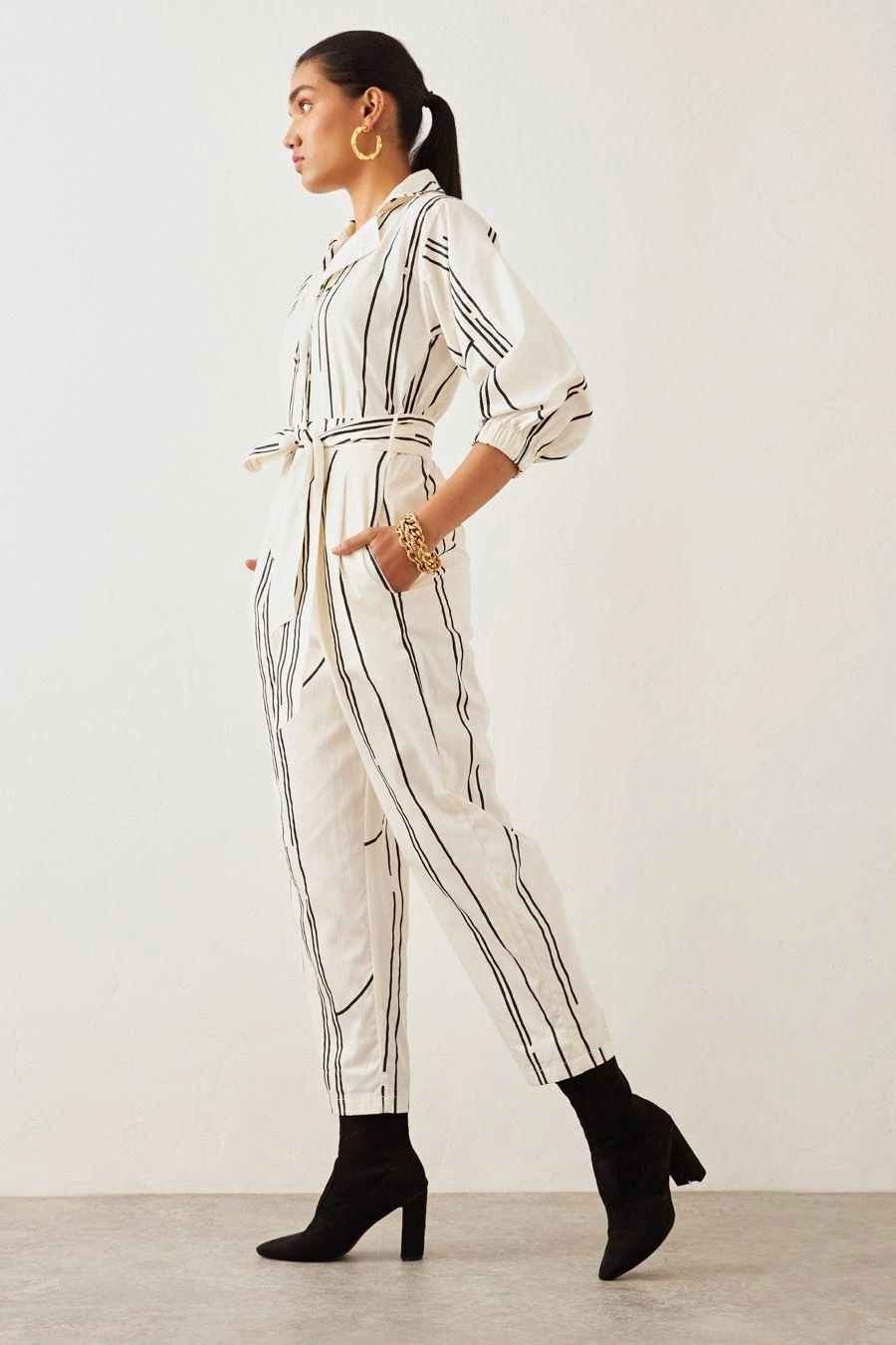 SNOB Off White Bowler Jumpsuit 6 SNOB Off White Bowler Jumpsuit - Image 4
