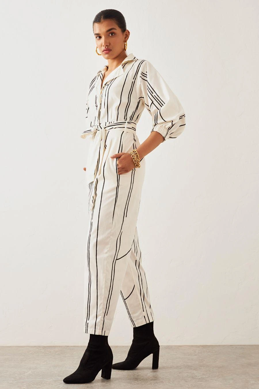 SNOB Off White Bowler Jumpsuit 7 SNOB Off White Bowler Jumpsuit - Image 5