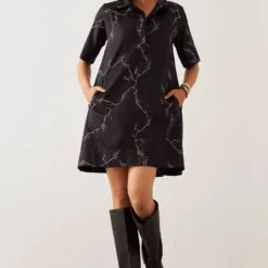 SNOB Black Miso Short Dress -Outlet Loometta Store 91sn5 4