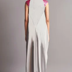 Amit Aggarwal Jacket & Jumpsuit With Metallic Chevron Details -Outlet Loometta Store aair 059 gry 3