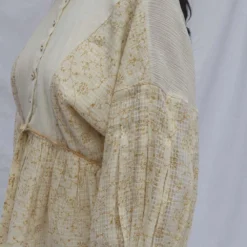 Ahmev Buttoned Top With Box Pleated Sleeves 9 Ahmev Buttoned Top With Box Pleated Sleeves -Outlet Loometta Store ahm alm 013 3