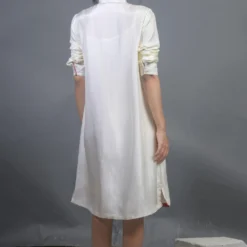 Ahmev Silk Brocade Shirt Dress -Outlet Loometta Store ahm sfd 007 3