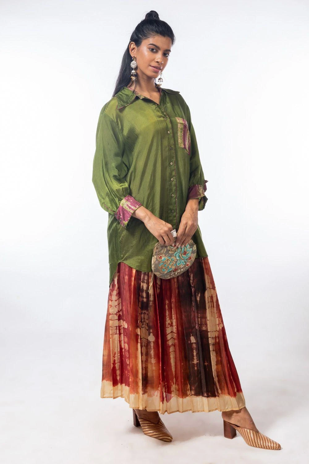 CAPISVIRLEO Moss Green Shirt 4 CAPISVIRLEO Moss Green Shirt - Image 2