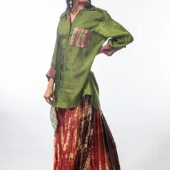 CAPISVIRLEO Moss Green Shirt 8 CAPISVIRLEO Moss Green Shirt -Outlet Loometta Store capo7 3