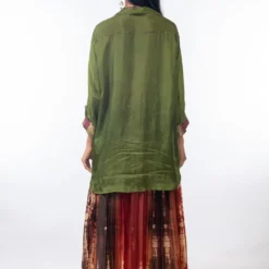 CAPISVIRLEO Moss Green Shirt 9 CAPISVIRLEO Moss Green Shirt -Outlet Loometta Store capo7 4