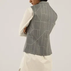 Countrymade Fuselage Hand Embroidered Grey Bundi 13 Countrymade Fuselage Hand Embroidered Grey Bundi -Outlet Loometta Store cm ctd bd 01 6