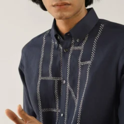 Countrymade Fuselage Navy Shirt -Outlet Loometta Store cm ctd sh 08 4