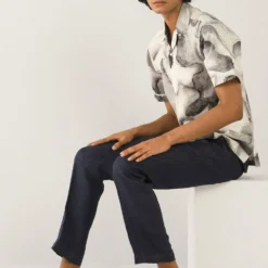 Countrymade Ivory Print Short Sleeves Shirt -Outlet Loometta Store cm ctd sh 11 4