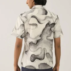 Countrymade Ivory Print Short Sleeves Shirt -Outlet Loometta Store cm ctd sh 11 5