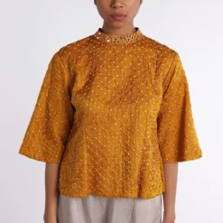 Twenty Nine Open Back Short Bandhani Top