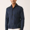Dhruv Vaish Navy Blue Bomber Shirt -Outlet Loometta Store d06c0091b 1