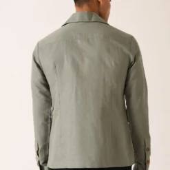 Dhruv Vaish Sage Green Flap Pocket Shirt -Outlet Loometta Store d06c0141b 3