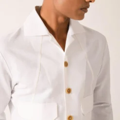 Dhruv Vaish White Flap Pocket Shirt -Outlet Loometta Store d06c0141c 4