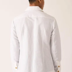 Dhruv Vaish White Flap Pocket Shirt -Outlet Loometta Store d06c0141c 5