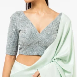 Outlet Loometta Store 24 431-88 By Shweta Kapur Icy Blue Embellished Blouse