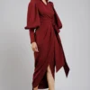 Gauri & Nainika Collared Wrap Dress -Outlet Loometta Store gnd ss21 02 1