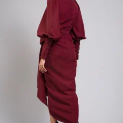 Gauri & Nainika Collared Wrap Dress -Outlet Loometta Store gnd ss21 02 3