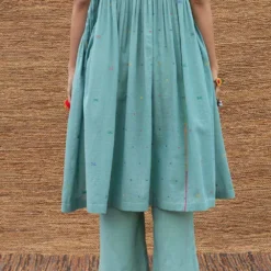Sunira Designs Blue Handspun Pants -Outlet Loometta Store j2228a 6
