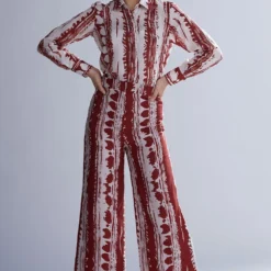 KoAi Red And White Dabu Pants -Outlet Loometta Store kofw20002 2