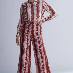 KoAi Red And White Dabu Pants -Outlet Loometta Store kofw20002 3