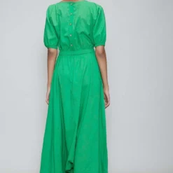 Mati Green Jumpsuit With Elasticated Waist -Outlet Loometta Store mtsj green 4