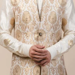 Tarun Tahiliani Men Brocade Bundi Jacket
