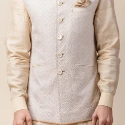 Tarun Tahiliani Men Ivory Applique Bundi Jacket 8 Tarun Tahiliani Men Ivory Applique Bundi Jacket -Outlet Loometta Store mw ssu wpn wc 1 3