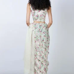 Nadiya Paar Floral Blouse With Bead Detailing -Outlet Loometta Store napa19 4