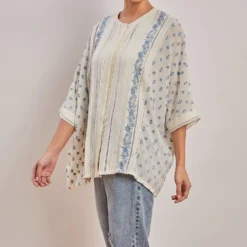 PATINE Hand Embroidered Chikankari Top With Lace Details -Outlet Loometta Store patine 15 3