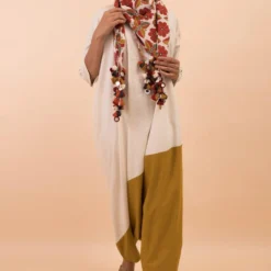 Pooja Keyur Two Tone Jumpsuit With Belt -Outlet Loometta Store pkabhla013 3