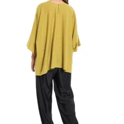 PS Pret By Payal Singhal Olive Green Asymetrical Top -Outlet Loometta Store ps tp0043 4