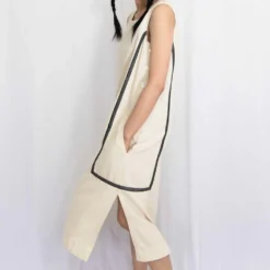 Rias Jaipur Ecru Cotton Denim Dress -Outlet Loometta Store rias mix 05 5