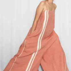 Rias Jaipur Coral Cotton Denim Jumpsuit -Outlet Loometta Store rias mix 16 3