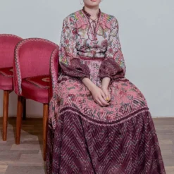 Siddhartha Bansal Multicoloured Panelled Maxi Dress