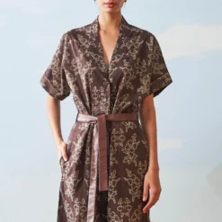 Ikai Brown Shibori Dyed Jumpsuit -Outlet Loometta Store sh jmp 2107br 3