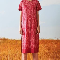 Ikai Pink Cotton Tapered Pants