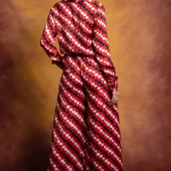 Saaksha & Kinni Red Checkered Satin Palazzo -Outlet Loometta Store sk 229sk40 5