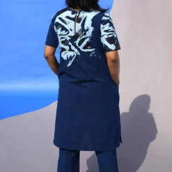 Indigo Bell Shaped Pants -Outlet Loometta Store sks2111 3