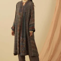 Sunira Designs Grey Striped Pants