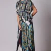 Saaksha & Kinni Ikat Printed Kaftan Top